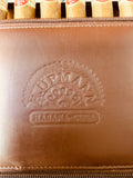 H Upman leather embossed leather travel humidor to hold 6 Robusto cigars .