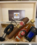 Gift Romeo ya julieta Wide Churchill in a wooden box with Colbri lighter and Colbri V cutter