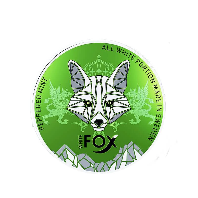White Fox - Peppered Mint WHILE STOCK LASTS Tobacco-Free Chew Bags