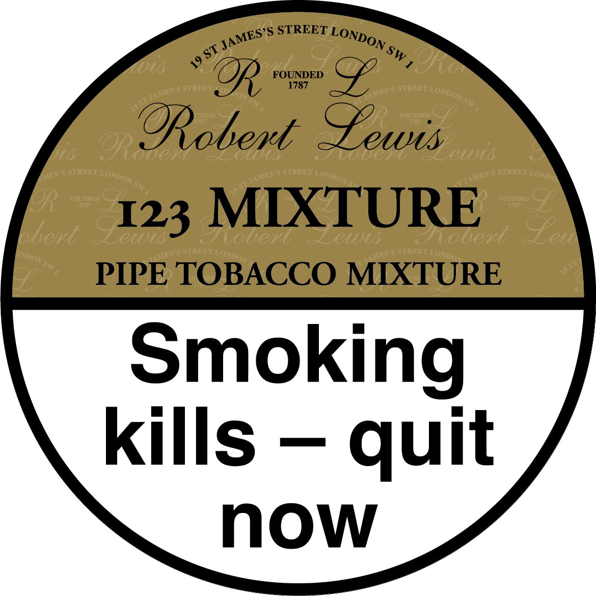 Robert Lewis - 123 Mixture - 50g Tin