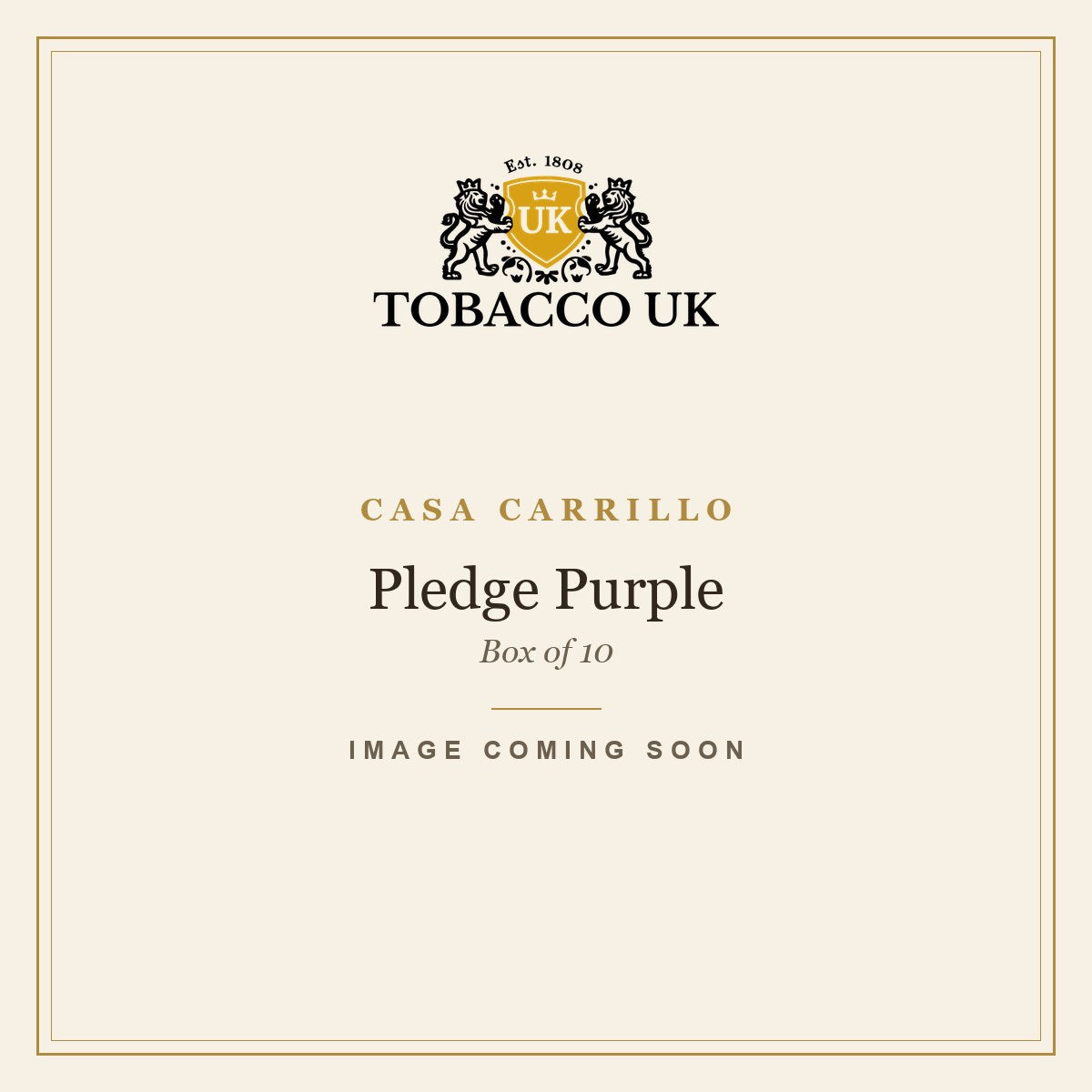 Casa Carrillo - Pledge Purple - Box of 10 – image coming soon
