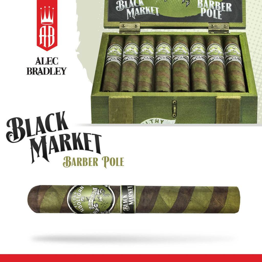 Alec Bradley - Black Market Filthy Hooligan Barber Pole - Box of 24
