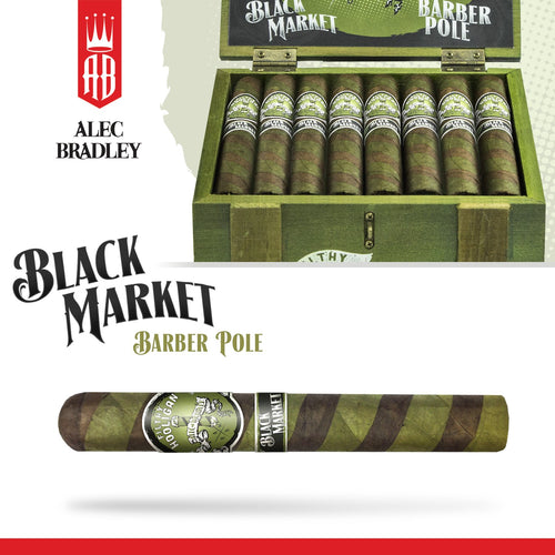 Alec Bradley - Black Market Filthy Hooligan Barber Pole - Box of 24