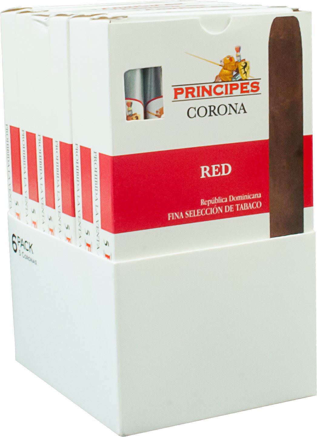 La Aurora - Principes Corona Red (Cherry) - Pack of 5