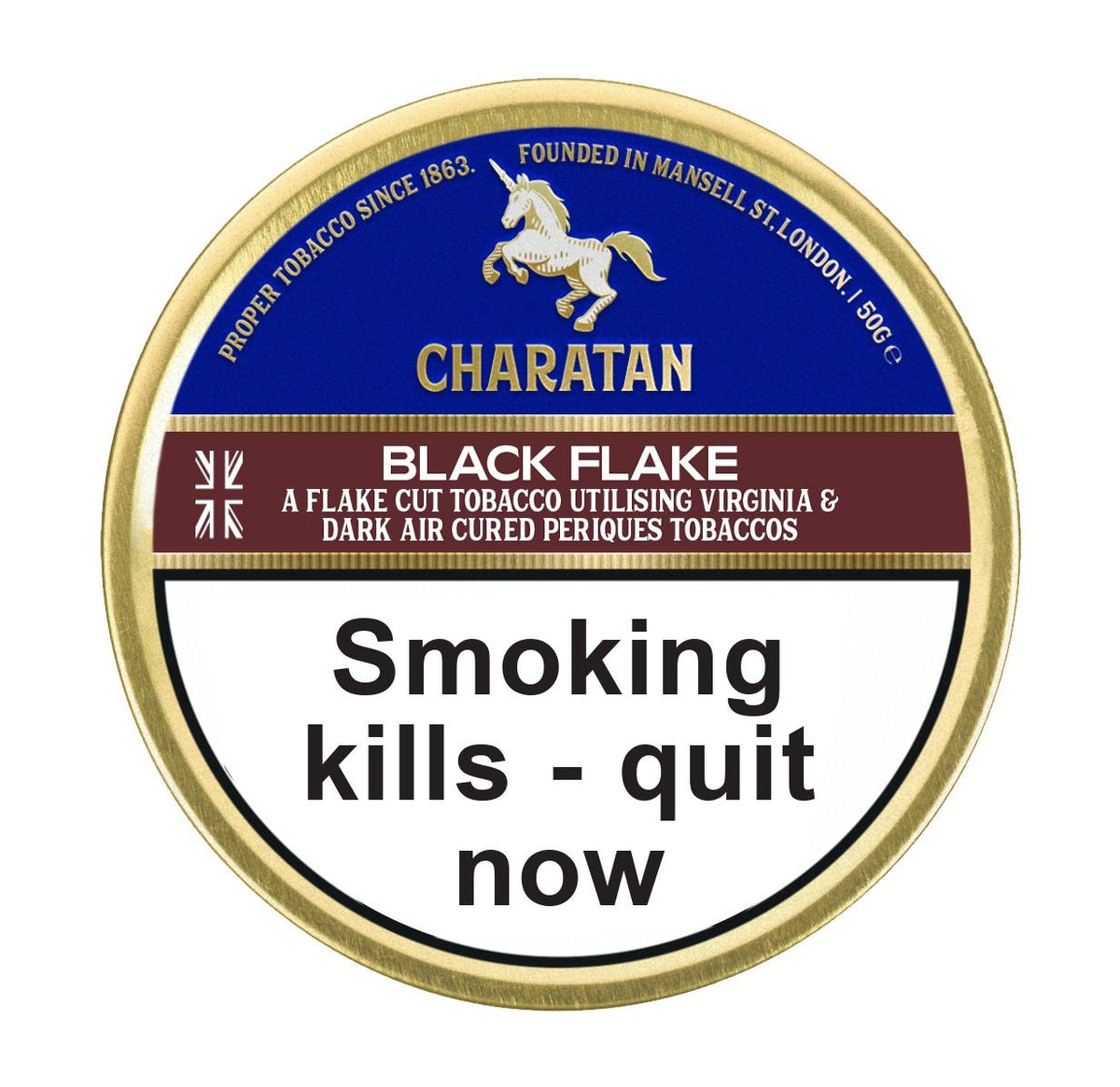 Charatan - Black Flake - 50g Tin