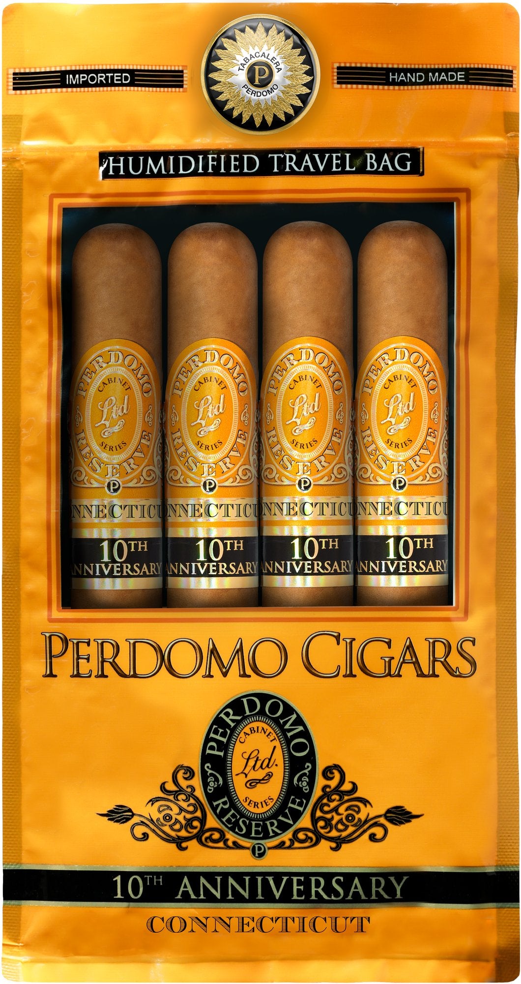 Perdomo - Humibags 10th Anniversary Connecticut Epicure - Pack of 4
