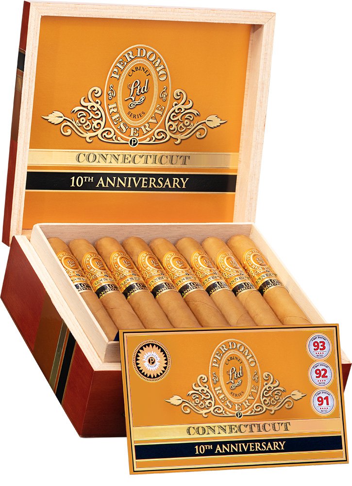 Perdomo - Reserve 10th Anniversary Connecticut Robusto - Box of 25
