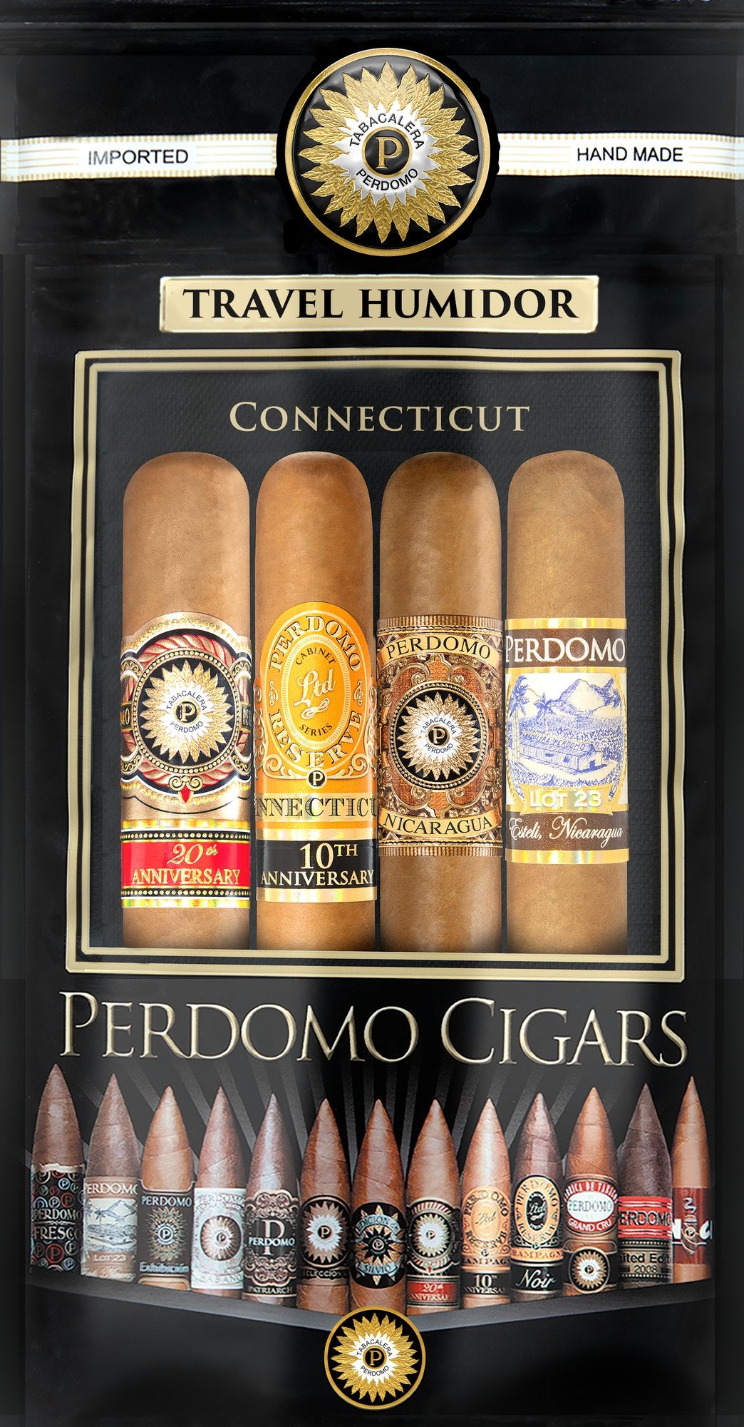 Perdomo - Humibags Assorted Connecticut - Pack of 4