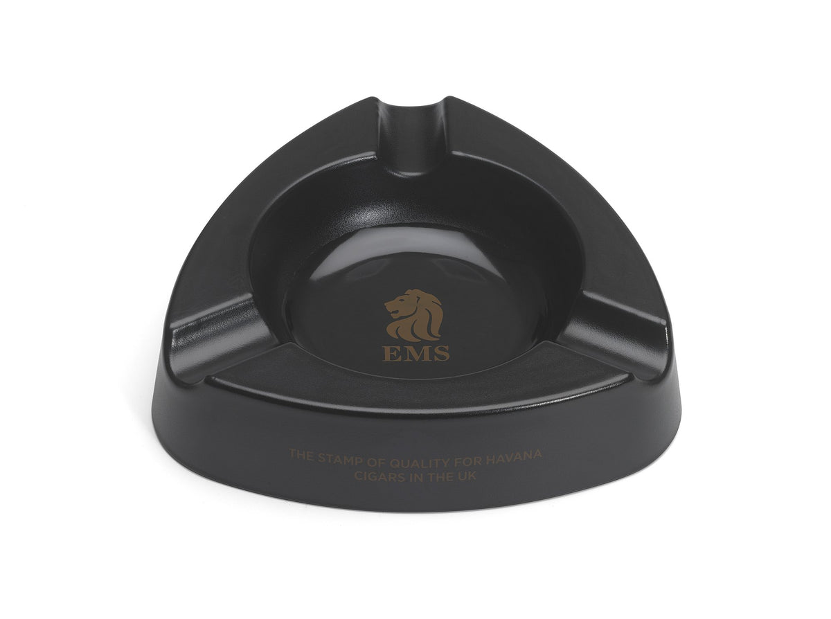 EMS Black Ashtray – Large