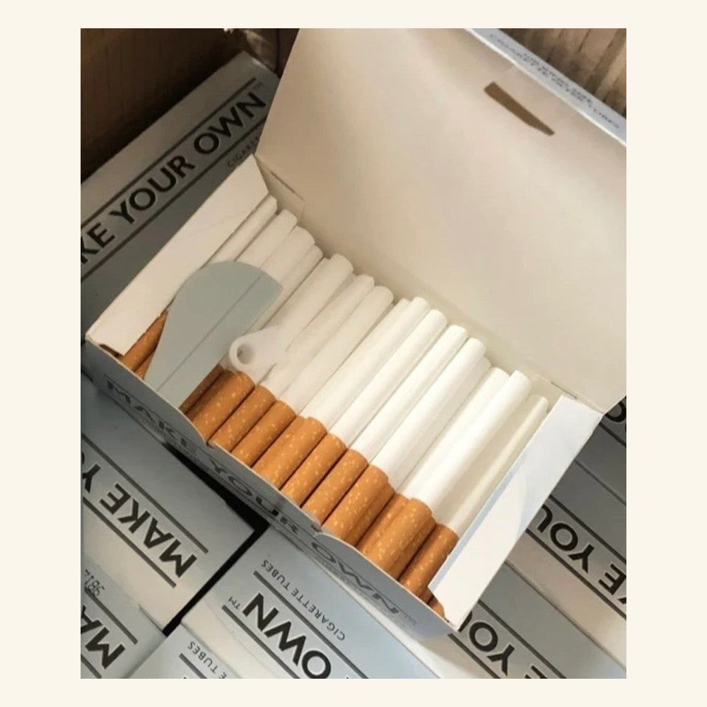 Box of 100 make-your-own cigarette filter tubes