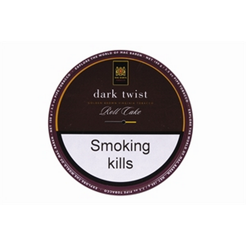 Mac Baren - Dark Twist Roll Cake - 100g Tin - Tobacco UK