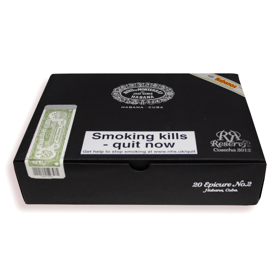 Hoyo de Monterrey Epicure ring store available No. 2 Reserva Cosecha 2012 Cigar - Box of 20