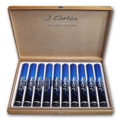 J Cortes - High Class "Sumatran" (Blue) - Box of 10 Tubed - Tobacco UK