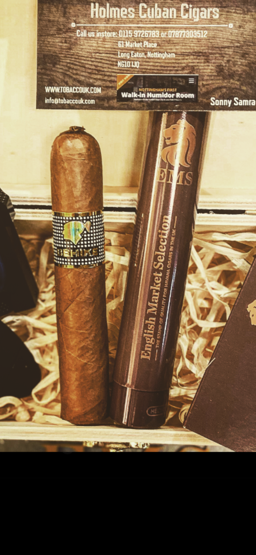 Cohiba Behike 52 VIP Gift Box – with Champagne, Cognac, Colibri Lighter & Cutter