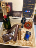 VIP PACKAGE Cohiba BHK 52 (2020) Ems stock wooden boxed,filled with 20cl Moët champagne ,Colbri lighter,Colbri V Cutter paired with a mini Remy Martin XO .